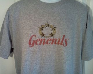 New Jersey GENERALS USFL Throwback Logo T Shirt Medium