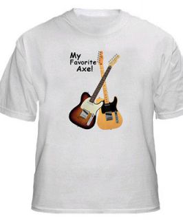 Gibson & Fender (tele,strat,le​s paul) guitar T shirt   All Sizes