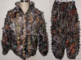 REALTREE CAMO HUNTING LEAF NET GHILLIE SUIT JACKET AND TROUSERS  32338