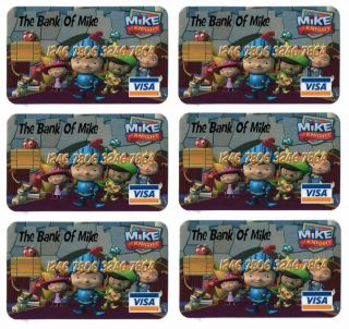 Mike The Knight Credit Cards Party Bag Fillers X6