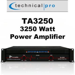 Technical Pro TA3250 DJ 3250 Watt Amplifier 2 Ch. Amp