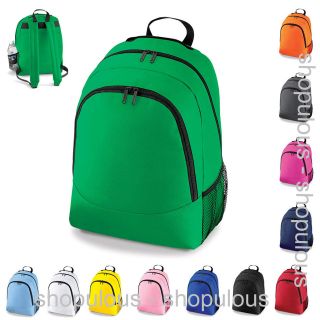 Rucksack Backpack Work School Bag Kit Book Gym Plain