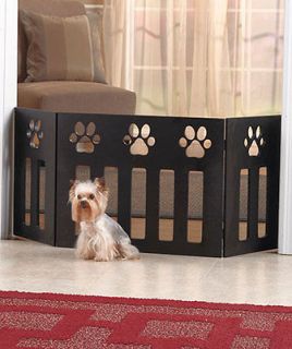 Newly listed New Wooden Paw Print Pet Gate kitty Cat Puppy Dog Home 