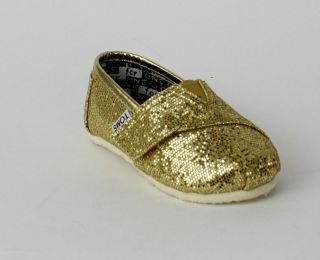 toms glitter gold in Flats & Oxfords