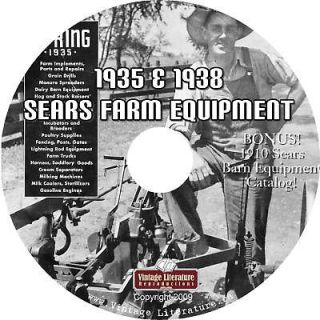 1935 & 1938  Antique Farm Equipment Catalog on CD
