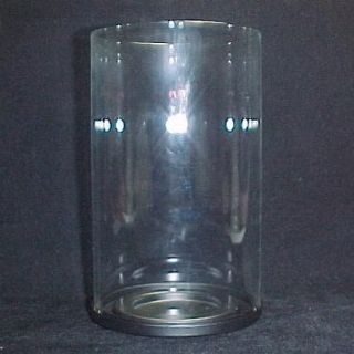 PartyLite Clear Glass Cylinder Candle Holder Light 4 X 6.75 Lamp Tube 