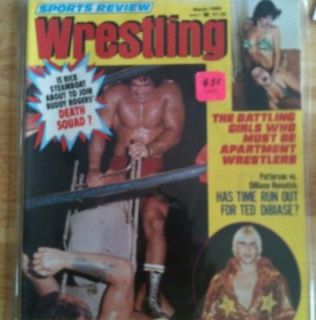 Sports Review Wrestling March 1980 Ricky Steamboat Magazine Womens 
