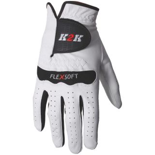 Kasco Golf Mens K2K Flex Soft White Leather Glove MRH