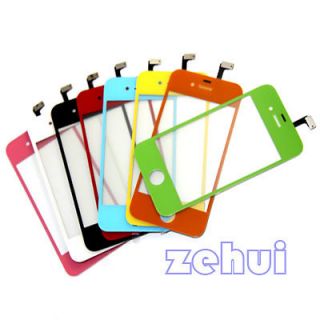 New Colored Glass Touch Screen Digitizer Replacement For iPhone 4 4g 