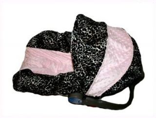 NEW Infant MINKY CAR SEAT COVER For Graco Evenflo LILLY