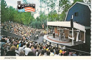 Vintage Postcard Opryland USA Animal Circus Nashville Tennessee Unused 