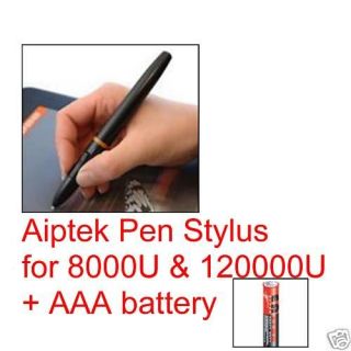   tablet aiptek 12000u graphics tablet replacement pen stylus time left