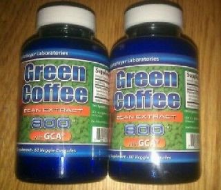 Pack Green Coffee Bean Extract 100% PURE 800 Mg Chlorogenic Acid GCA 