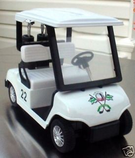 Golf Cart Miniature w Golf Bags 1/24 Scale G Scale Diorama Accessory 