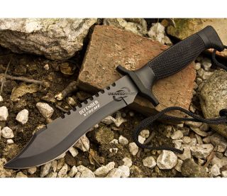 12 TACTICAL BOWIE SURVIVAL HUNTING KNIFE w/ SHEATH MILITARY Combat 