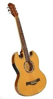 THIN LINE SG ACOUSTIC / ELECTRIC DOUBLE CUTAWAY GUITAR NEW FREE 
