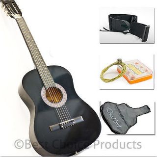 New Beginners Acoustic Guitar With Guitar Case, Strap, Tuner and Pick 
