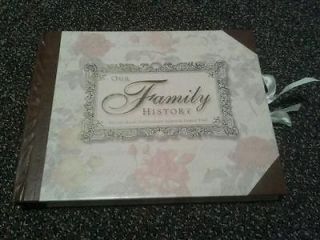 Family genealogy book and photo album