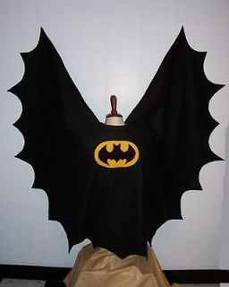   Black Bat Cape Batgirl Kids Polar Fleece Halloween Costume Cloak