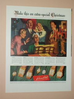 1940 1948 HAMILTON WATCH ADS MEN, LADIES, AND POCKET WATCHES