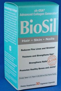 Natural Factors Biosil Hair Skin Nail 30 Veg Caps Advanced Collagen 