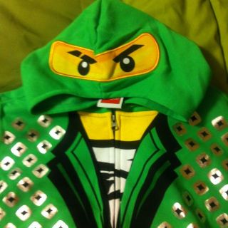 LEGO NINJAGO GREEN HOODIE   NEW Costume Ninja Lloyd 18   20 XXLarge 