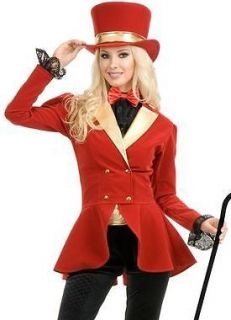 Womens Circus Lady Ring Master Halloween Costume L
