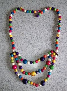 TAGUA Nut & ACAI Beads NECKLACE   Handmade   12b