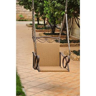   Wicker/ Steel Frame Hanging Single Chair Swing   Valencia Resin W