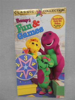 barney fun games in VHS Tapes