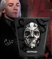 HARRY POTTER LUCIUS MALFOY DEATH EATER MASK PROP REPLICA NOBLE COSTUME 
