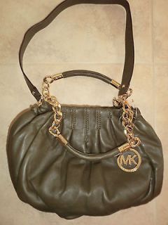 Michael Kors handbag NWT Erin medium loden / green leather