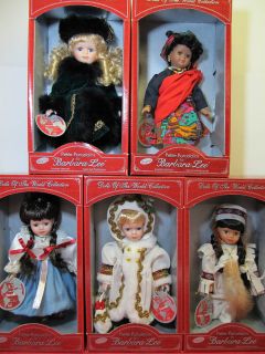 DOLL LOT PETITE PORCELAINS DOLLS BY BARBARA LEE~DOLLS OF THE WORLD 