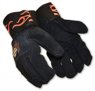 Harley Davidson Leather Kevlar Work Gloves
