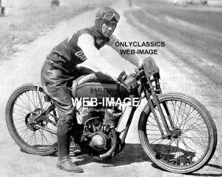 1919 HARLEY DAVIDSON MOTORCYCLE BOARD TRACK DAVIS RACER PHOTO 