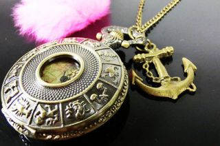   anchor harry potter steampunk silver pocket watch necklace jewelry