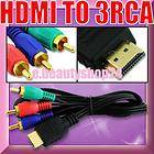 HDMI to 5 RCA Audio Video AV Cable Converter for HDTV
