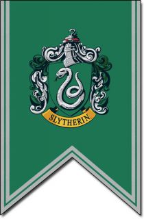 HARRY POTTER SLYTHERIN FABRIC CLOTH WALL BANNER SCROLL