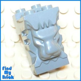 T933 Lego Lion Head Cutout   Dark Gray   1382 RARE NEW