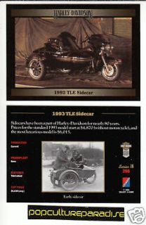 1993 HARLEY DAVIDSON TLE SIDECAR BIKE MOTORCYCLE CARD