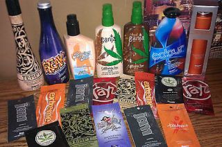 20 Indoor Tanning Bed Lotion Lot BRONZER Supre Tansium Packets Bottles 