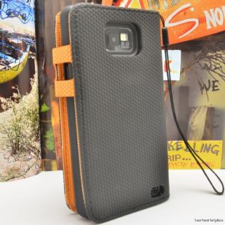 Dot Leather Wallet Flip Hard Cover Case For Samsung Galaxy S2 i9100 