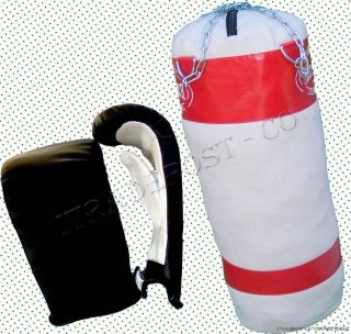 New boxing/punching/ Canvas bag w/chain,punching gloves,Free Expidate 