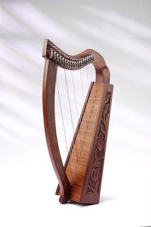 EMS Pixie Celtic Harp 19 Nylon String Rosewood Harp NEW