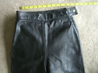 Womens Langlitz Leathers Motorcycle Pants Black Leather USA made