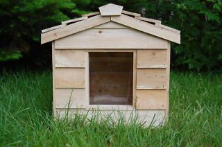 HEATED INSULATED CEDAR OUTDOOR CAT HOUSE,FERAL SHELTER,PET HOUSE FREE 
