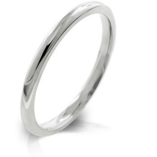   Stainless Steel Rhodium Wedding Band Ring Womens sizes 6, 7, 8, 9, 10