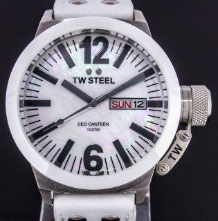 TW Steel CEO Canteen 45mm MOP Dial Ceramic Bezel Unisex Watch CE1037