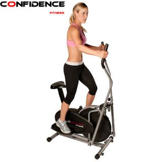 CONFIDENCE NEW 2 IN 1 ELLIPTICAL TRAINER & EXERCISE BIKE IDEAL FOR 