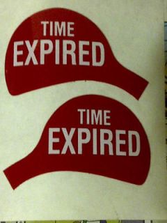 Vintage Duncan Parking Meter Time Expired Decal to Restore Your 50s 